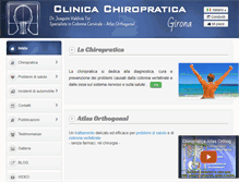 Tablet Screenshot of it.quiropracticagirona.com